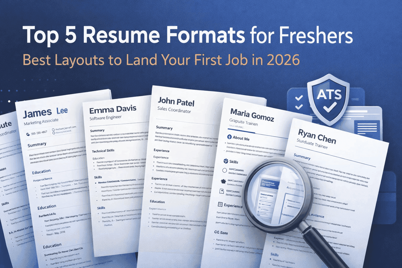 Top 5 Resume Format for Freshers: Best Layouts to Land Your First Job in 2026
