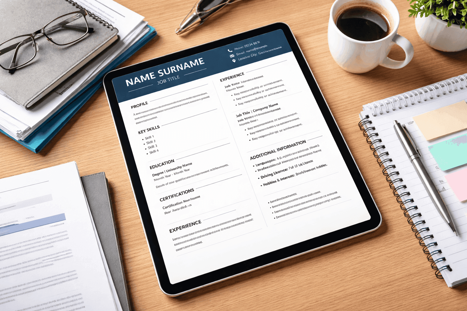 UK CV Format Template | Create a Professional Resume That Stands Out