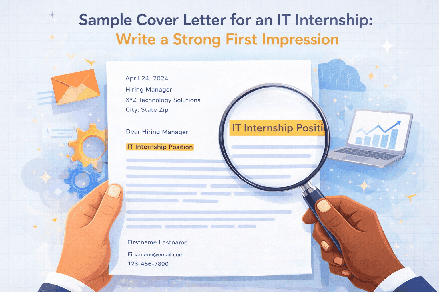 Sample Cover Letter for IT Internship (Freshers & Students)