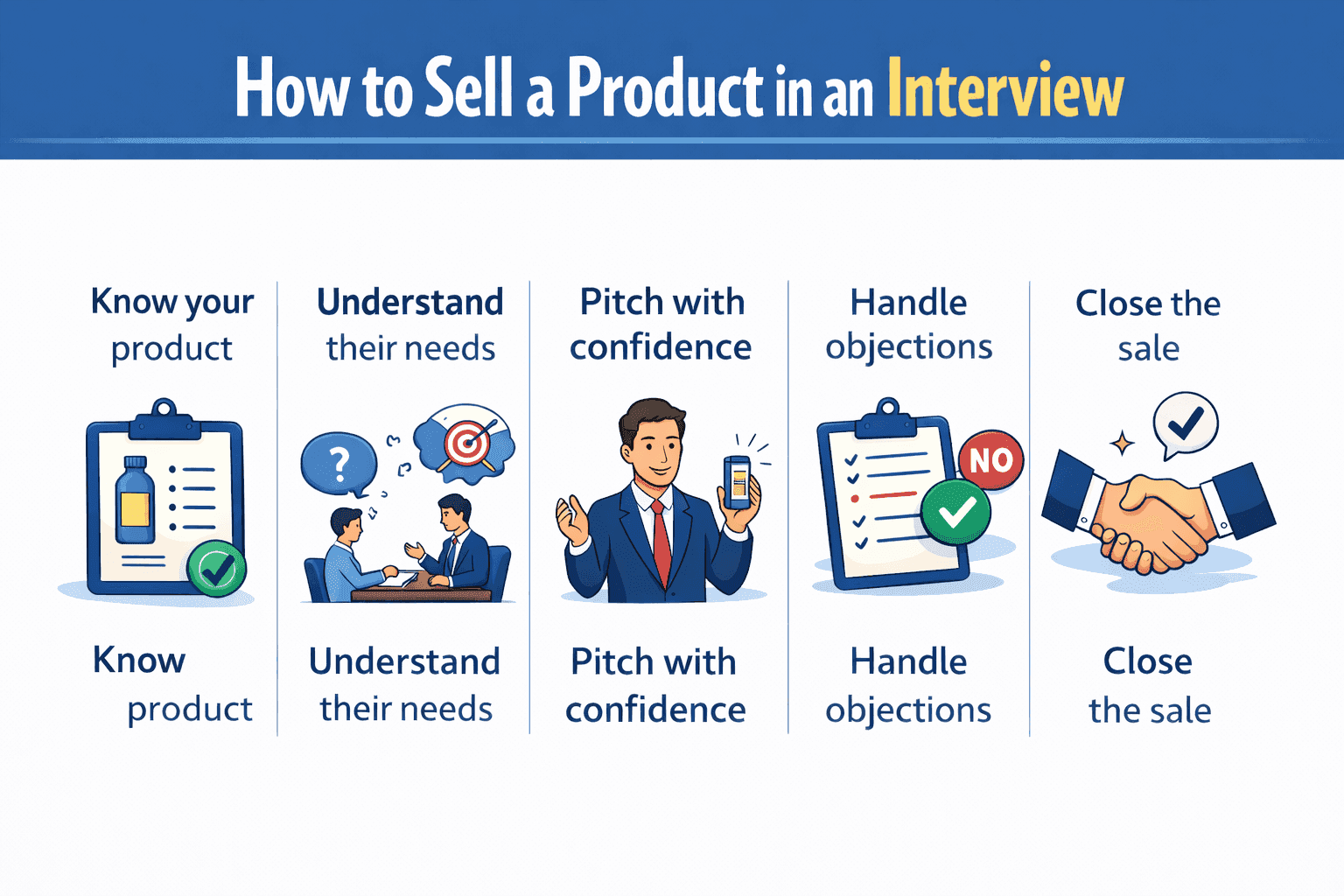 How to Sell a Product in an Interview (Step-by-Step Guide for Freshers)