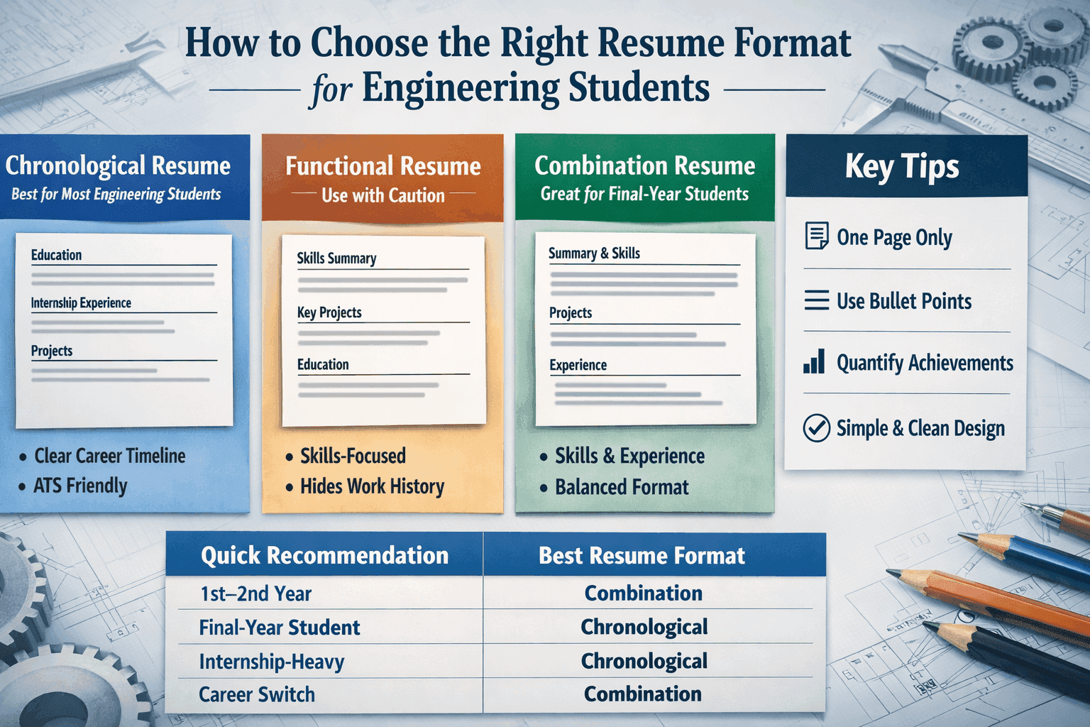 Best Resume Format for Engineering Students (ATS-Friendly Guide)