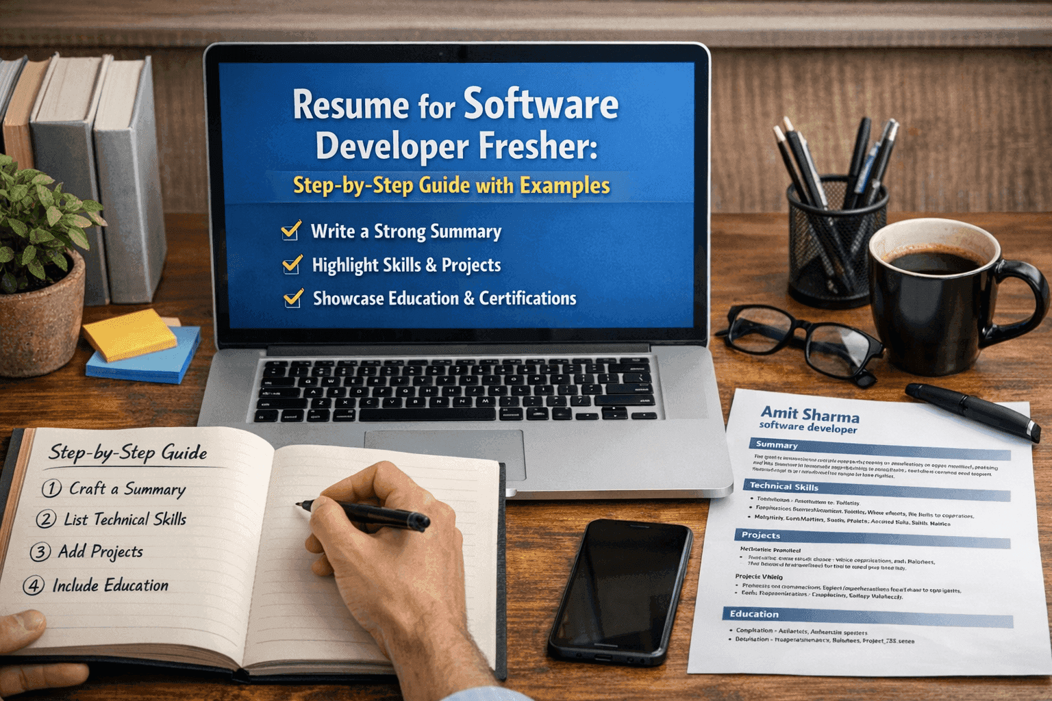 Resume for Software Developer Fresher: Step-by-Step Guide + Examples
