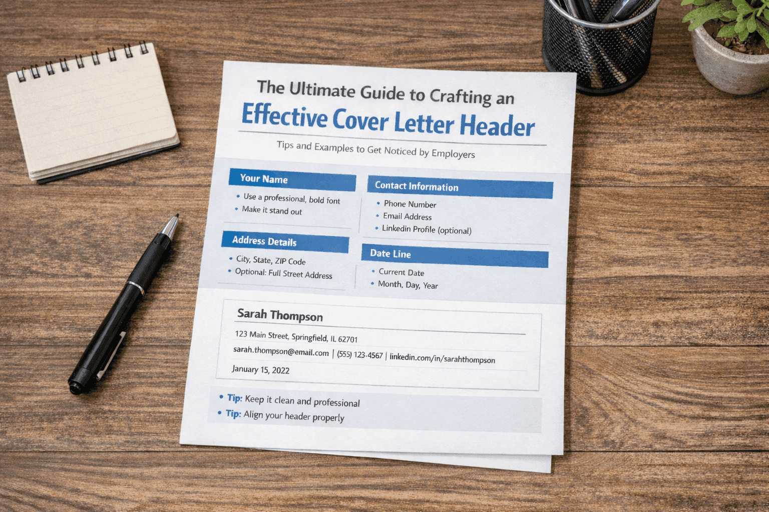 The Ultimate Guide to Crafting an Effective Cover Letter Header
