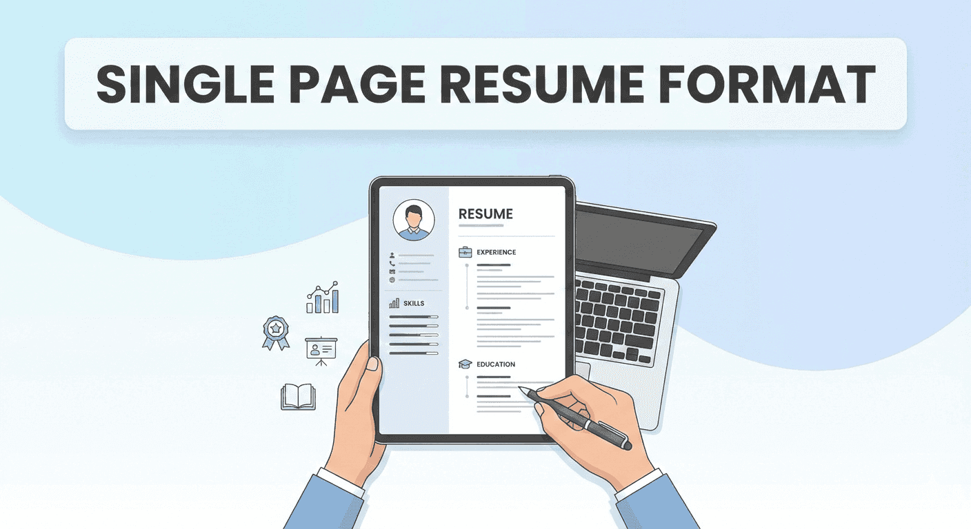 Single Page Resume Format: Craft a Concise and Impactful CV
